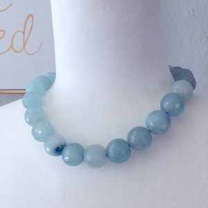 Glass Beaded Artisan Minimal Necklace Handmade
